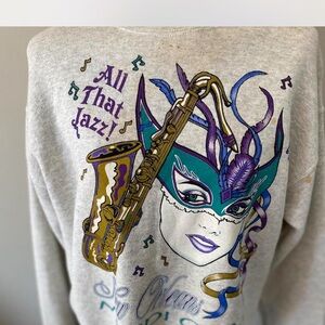 Vintage 90s New Orleans Mardi Gras Sweatshirt